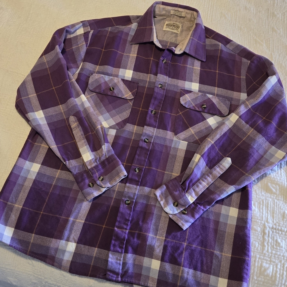Saugatuck Dry Goods plaid shirt, size large